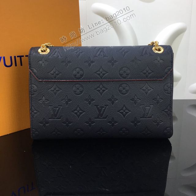 LV包 lv新款女包 Vavin小號手袋 壓紋Monogram Empreinte牛皮 皮革鏈帶 LV單肩斜挎女包  ydh3414